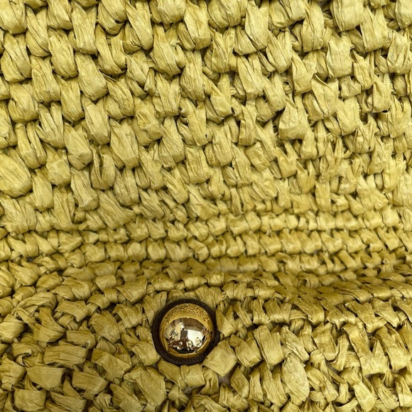 Michael Kors Woven Olive Tote with Brown Handles - Picture 6 of 7